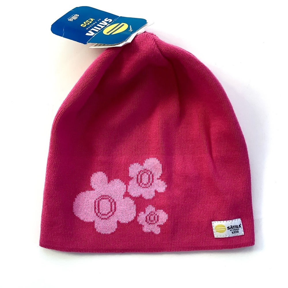 Satila from Sweden 100% pink cotton Beanie NWT